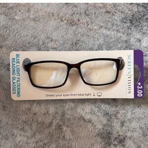 Screen Vision‎ By Icu Eyewear Blue Light Filtering Reading Glasses +3.00 Brown